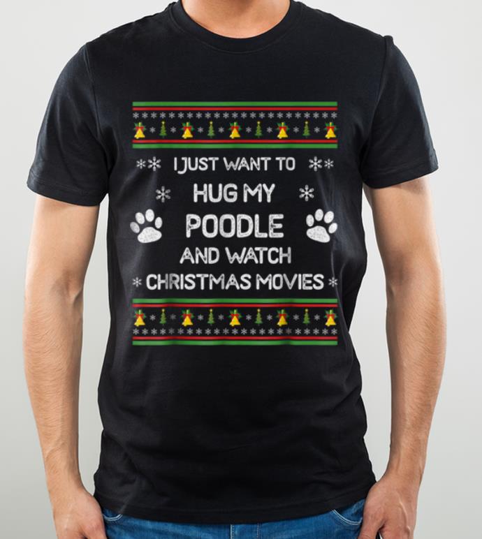 Pretty Poodle Christmas Xmas Pajama Tee shirt