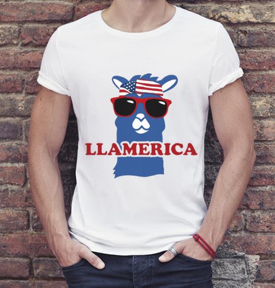 Top American flag Llama Llamerica shirt