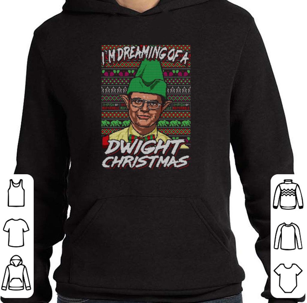 Top Dwight Schrute I'm dreaming of a Dwight Christmas Elf shirt