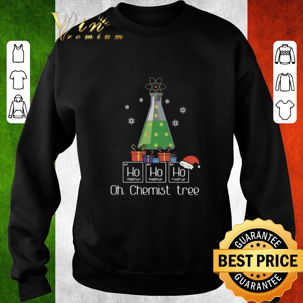 Top Ho Ho Ho Oh Chemist Tree Christmas shirt