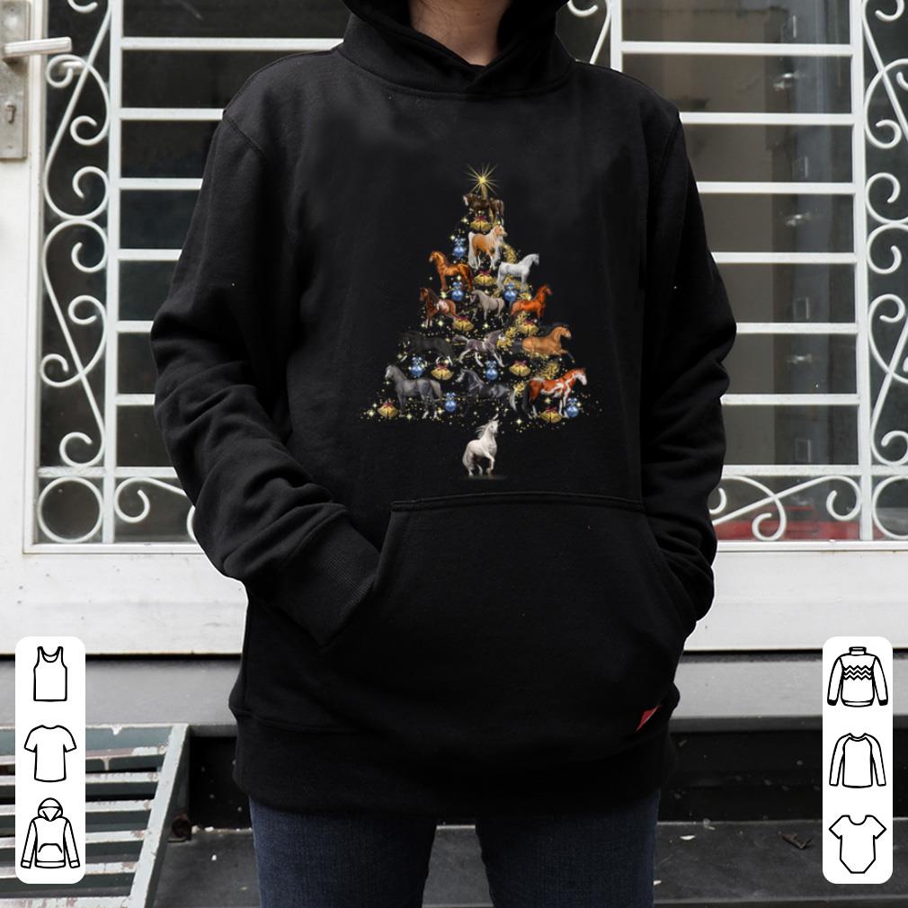 Top Horses Christmas Tree Horse Lover X-mas Gift shirt