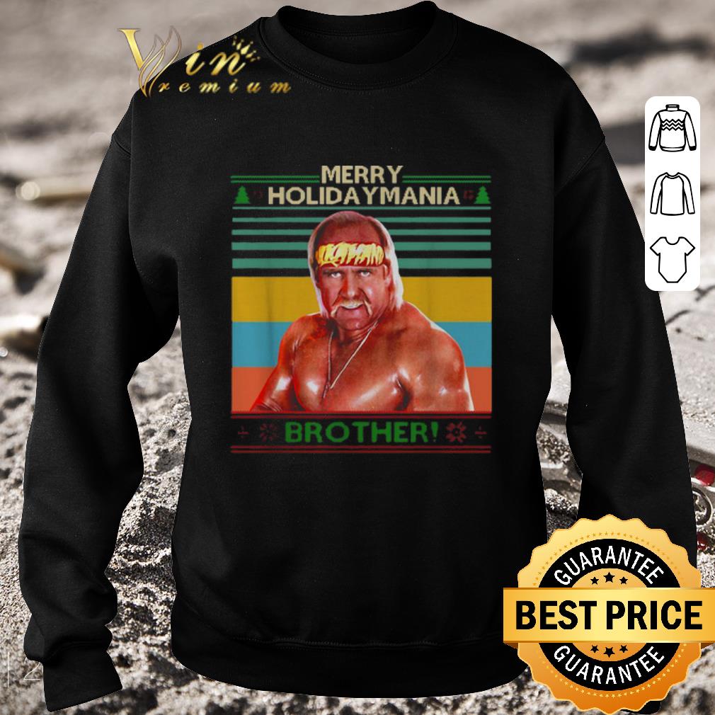 Top Hulk Hogan Merry Holiday Mania brother vintage Christmas shirt