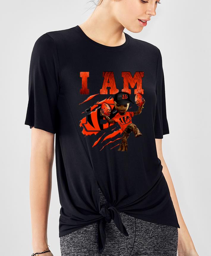Top I Am Cincinnati Bengals Baby Groot shirt