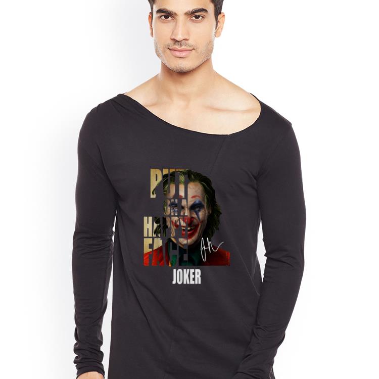 Top Joker Put On A Happy Face Signatures shirt