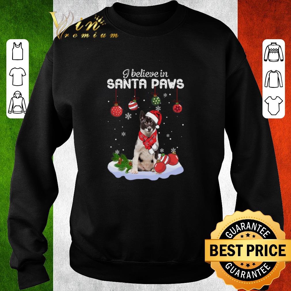 Top Karelian bear i believe in Santa paws Christmas shirt
