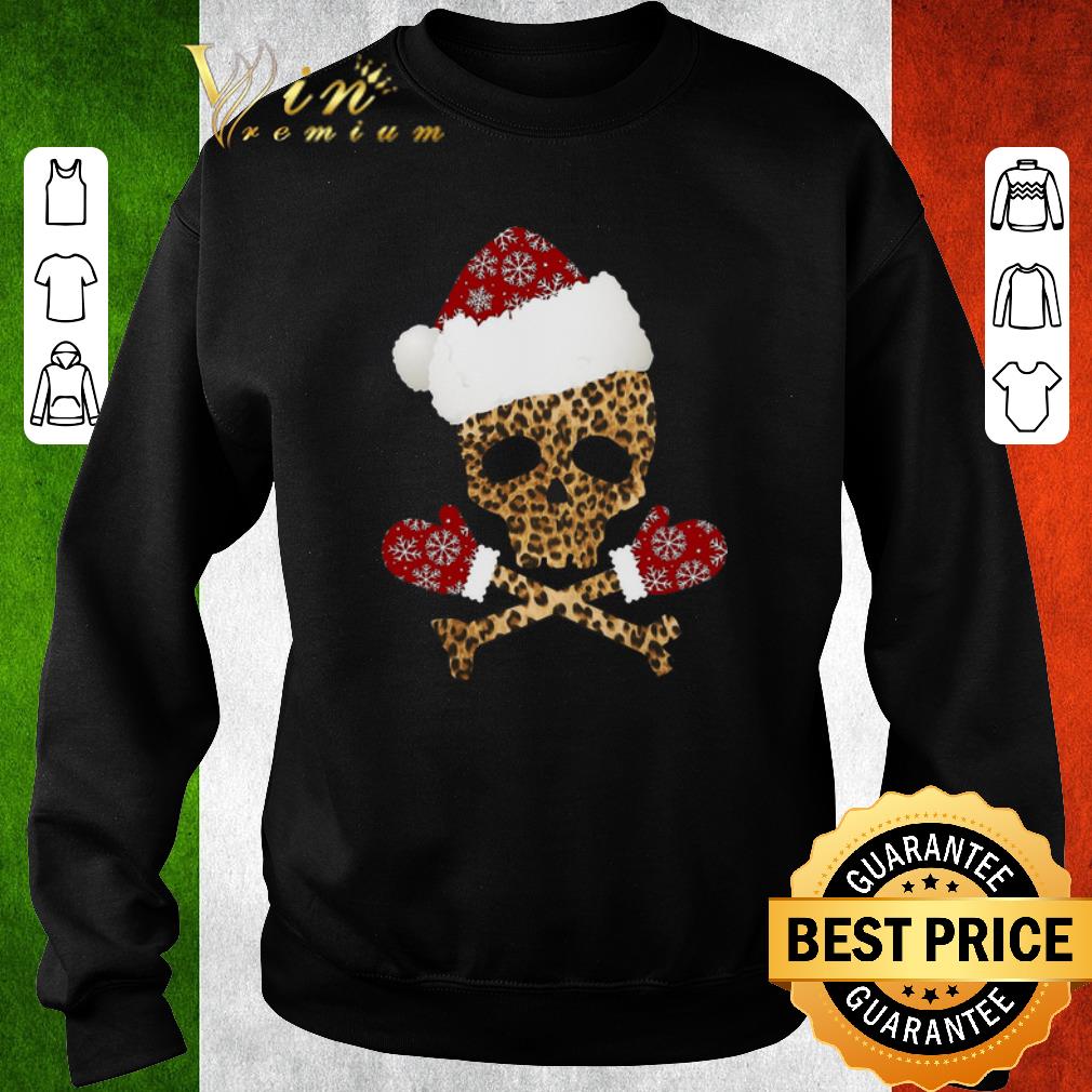 Top Leopard Skull Christmas shirt