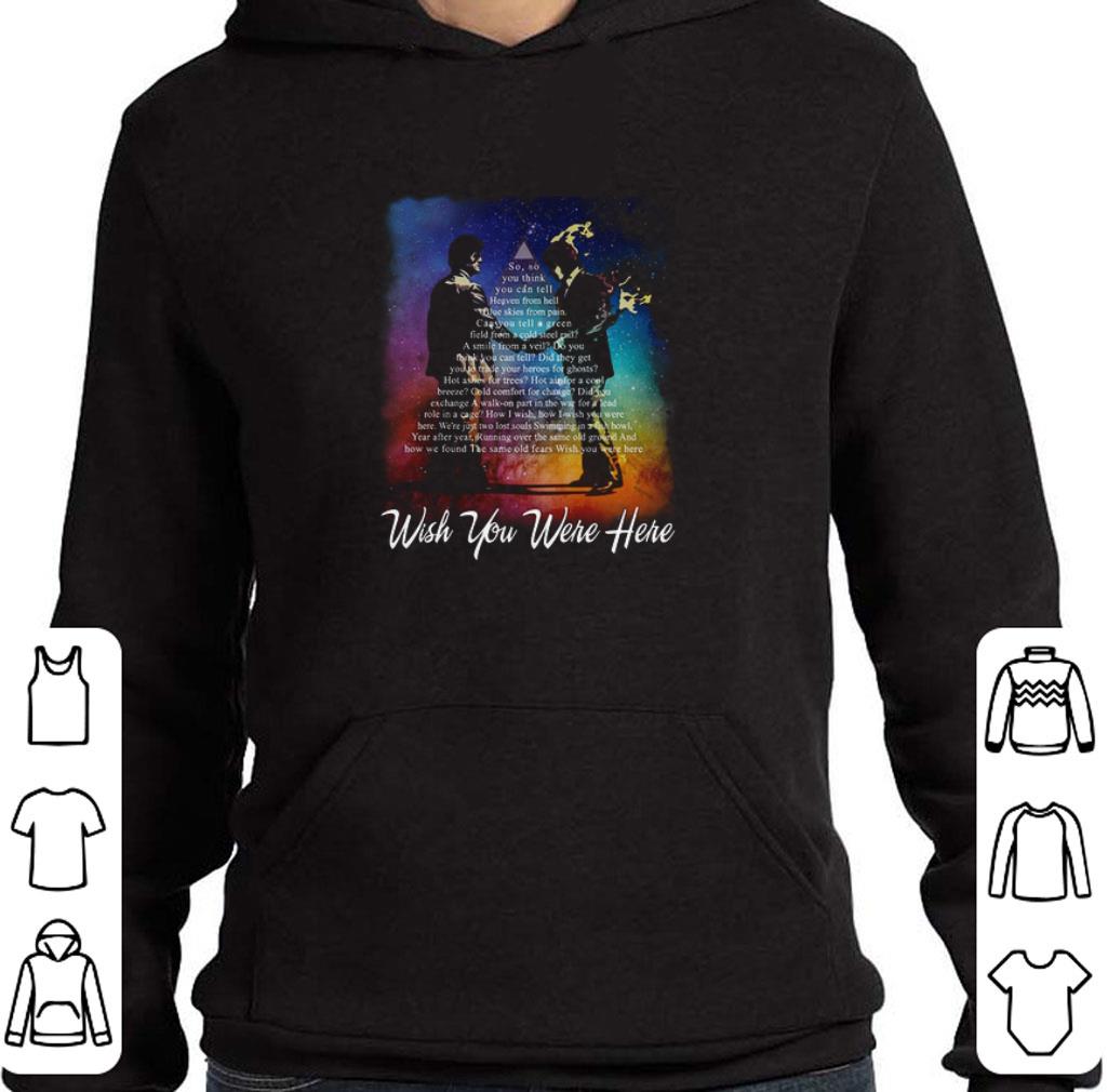 Top Pink Floyd wish you were here lyrics shirt