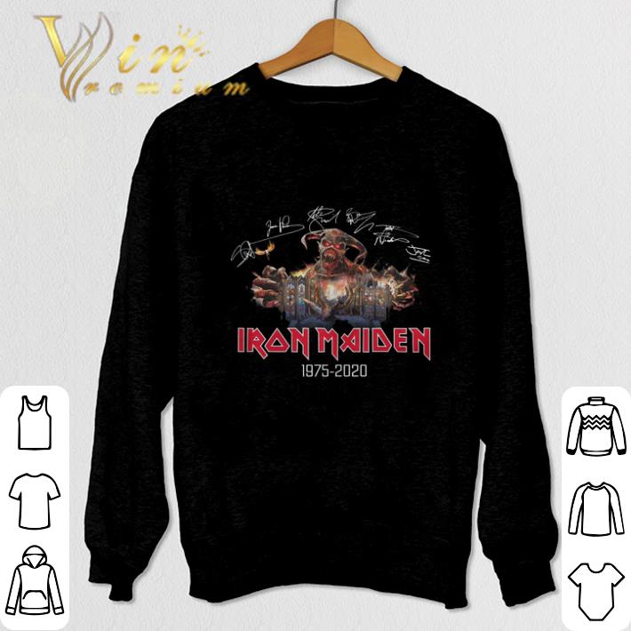 Top Signatures Iron Maiden 1975-2020 Legacy Of The Beast Tour 2019 shirt