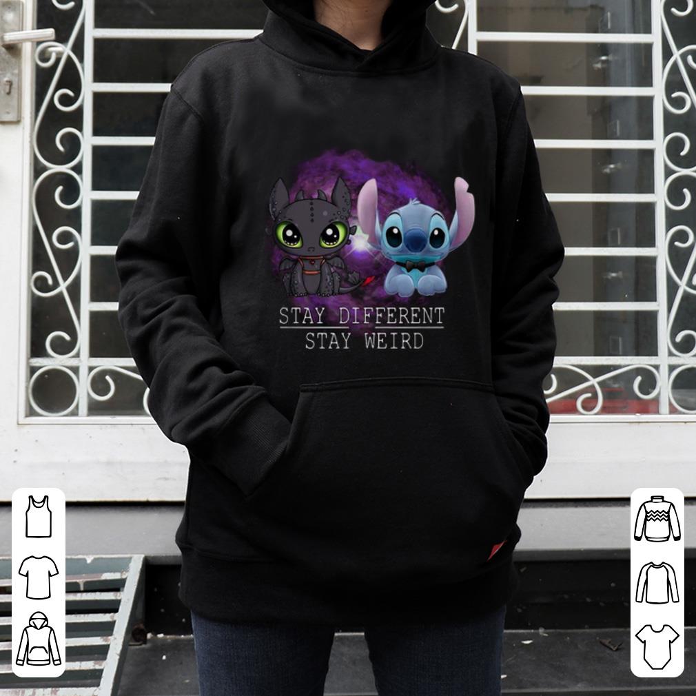 Top Stitch And Night Fury Stay Different Stay Weird shirt