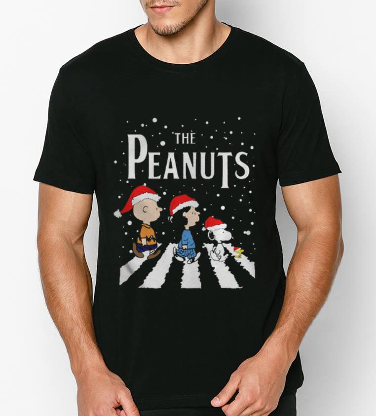 Top The Peanuts The Abbey Road Merry Christmas shirt
