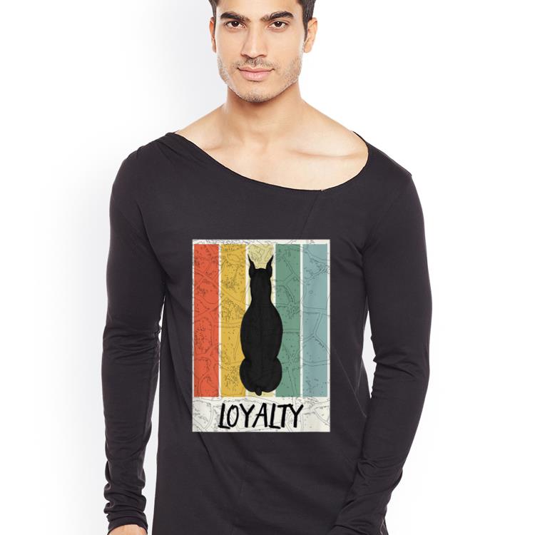 Top Vintage Loyalty Doberman Dog Lover shirt