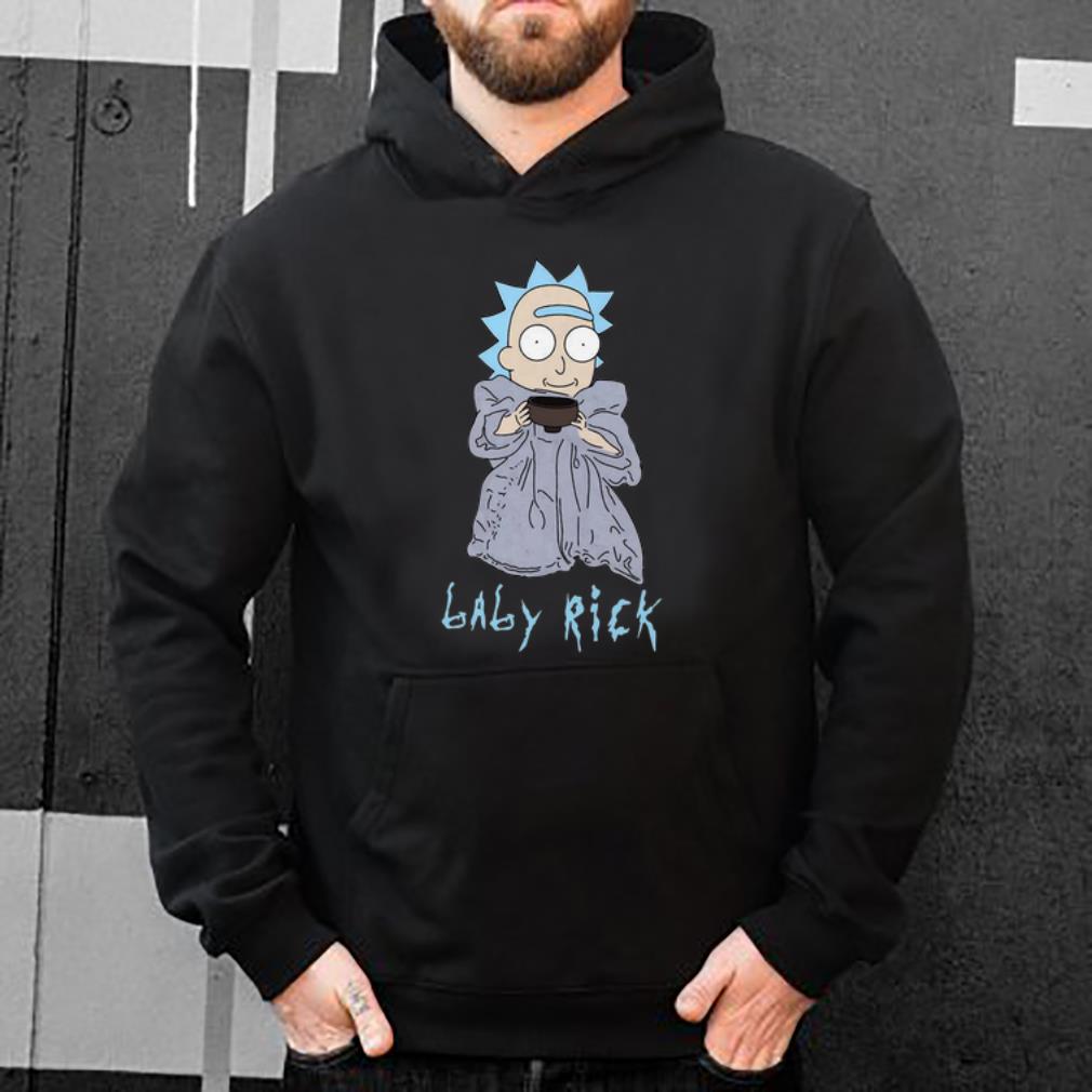 Awesome Baby Rick Sanchez Baby Yoda I Need Coffee shirt