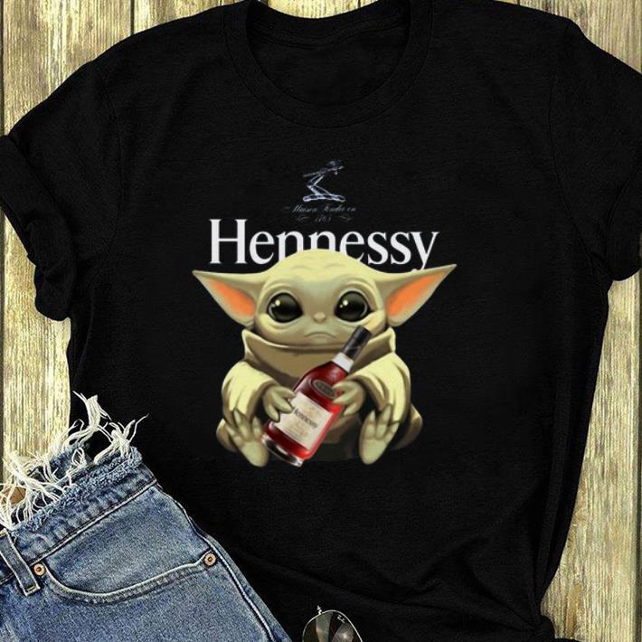 Awesome Baby Yoda Hug Hennessy shirt
