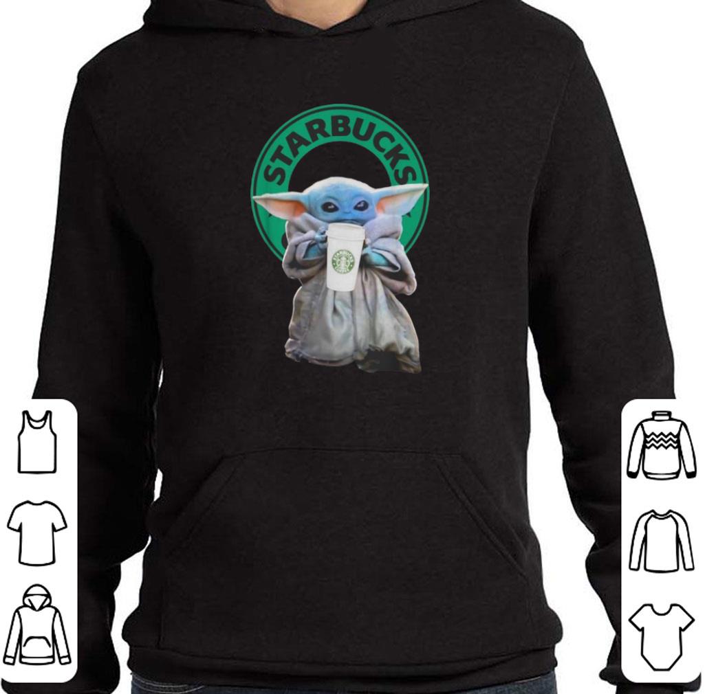 Awesome Baby Yoda drinking Starbucks Star Wars shirt