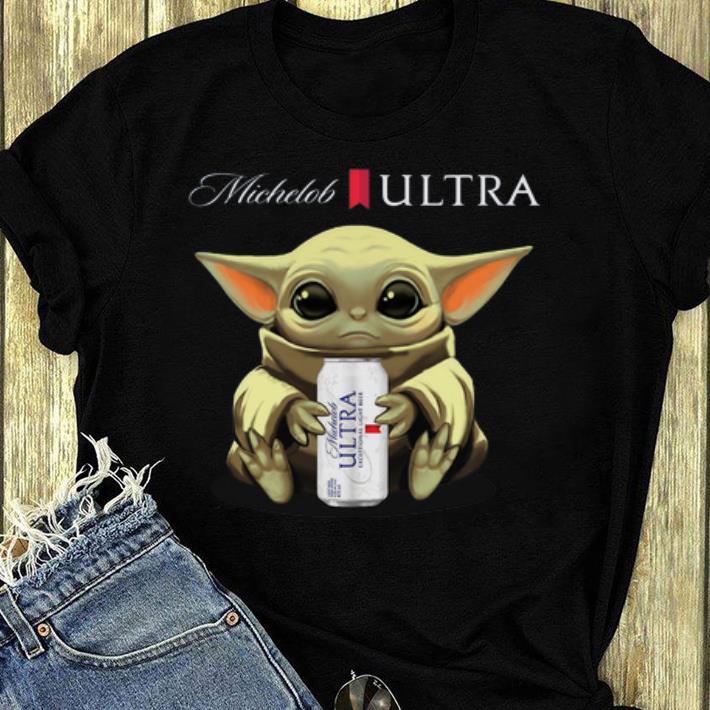 Awesome Baby Yoda hug Michelob Ultra beer shirt