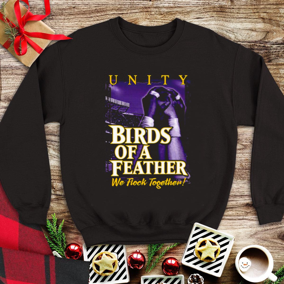 Awesome Baltimore Ravens Birds of A Feather We flock together shirt