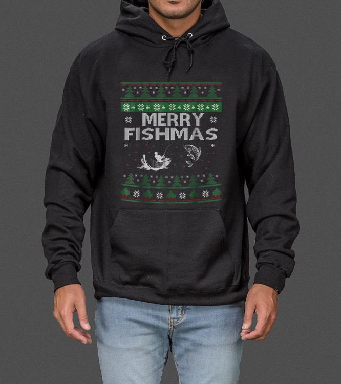Awesome Merry Fishmas Fishing Ugly Christmas sweater