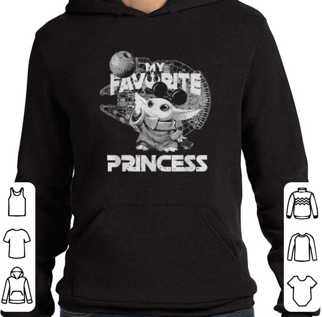 Awesome Mickey Baby Yoda My Favorite Princess Star Wars Mandalorian shirt