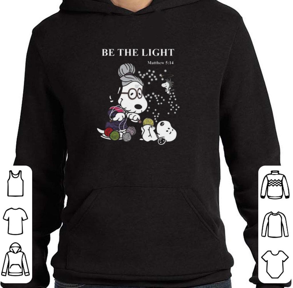 Awesome Peanuts Snoopy be the light Matthew 5 14 shirt