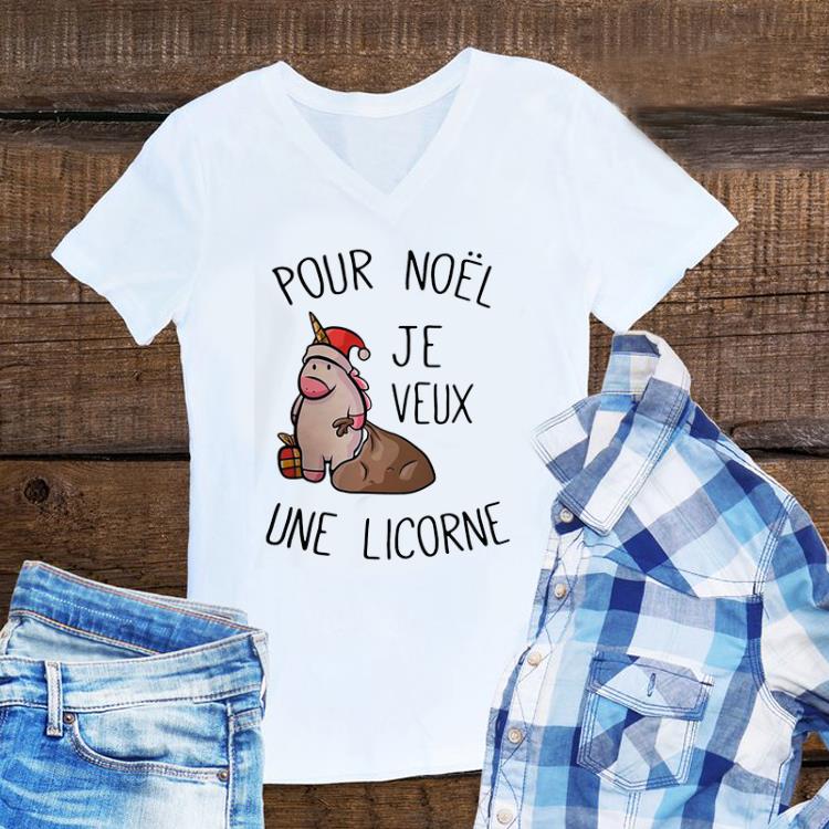 Awesome Pour Noël Je Veux Une Licorne sweater