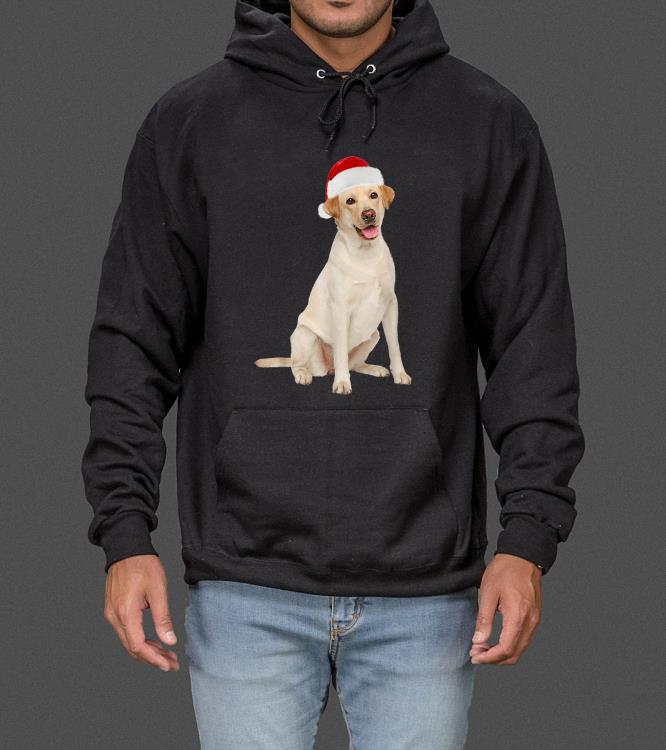 Awesome Santa Hat Yellow Lab Portrait Labrador X-mas sweater