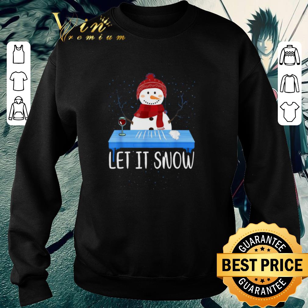Awesome Santa Snowman Let It Snow Walmart Cocaine shirt