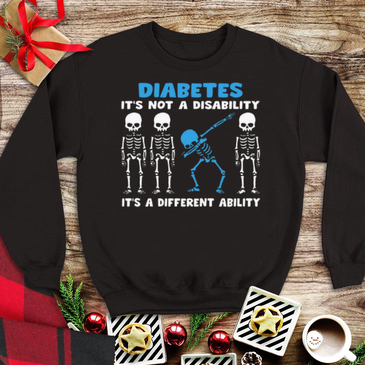 Awesome Skeletons Diabetes it’s not a disability it’s a different ability sweater