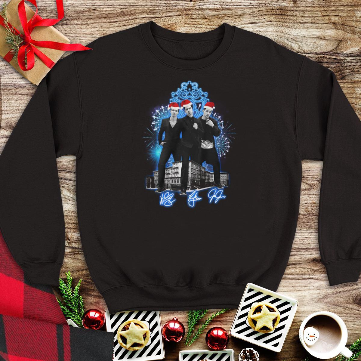 Awesome The Jonas Brothers signature christmas sweater