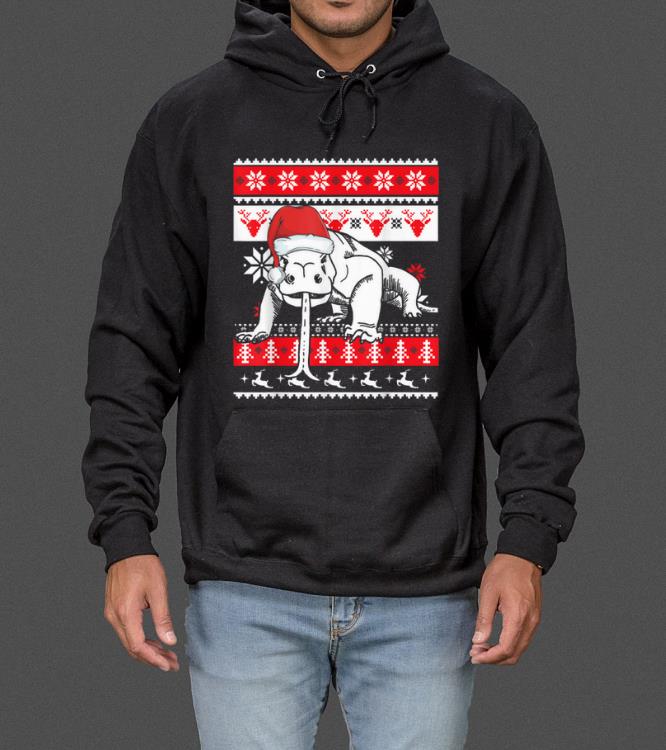 Awesome Ugly Christmas Komodo Dragon Reptile Lizard sweater
