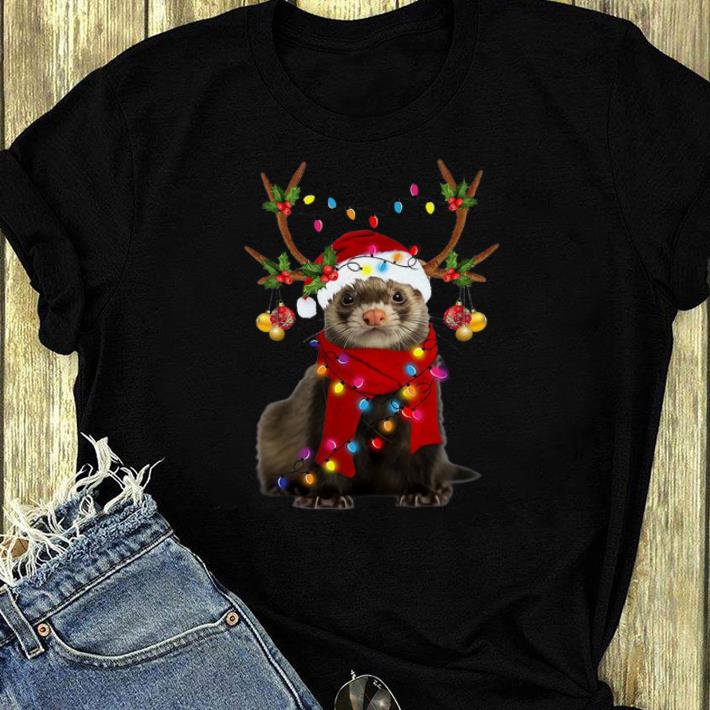 Beautiful Ferret Gorgeous Reindeer Christmas shirt