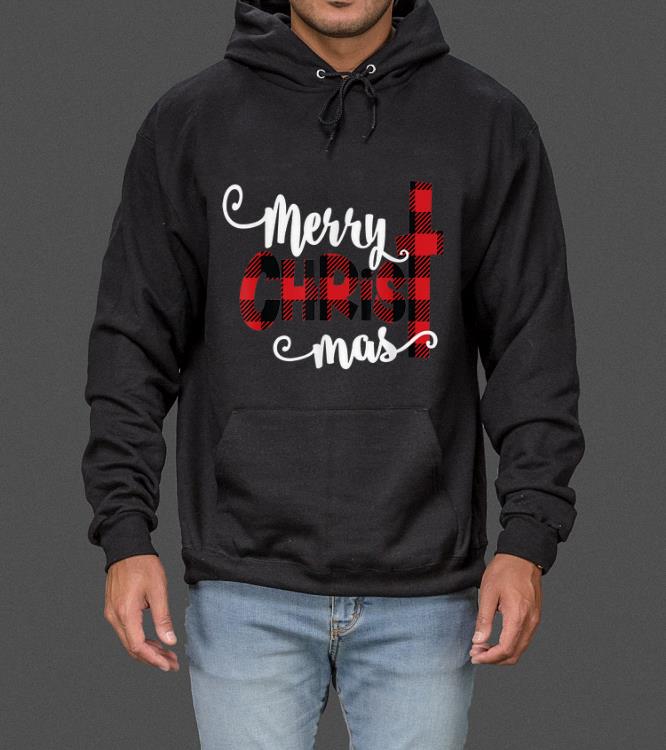 Christmas, Buffalo Plaid Merry Christmas sweater