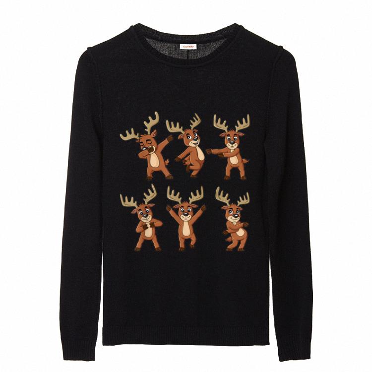 Dancing Reindeer Dance Challenge Christmas Boys Girls Kids sweater 2 Dancing Reindeer Dance Challenge Christmas Boys Girls Kids sweater 2
