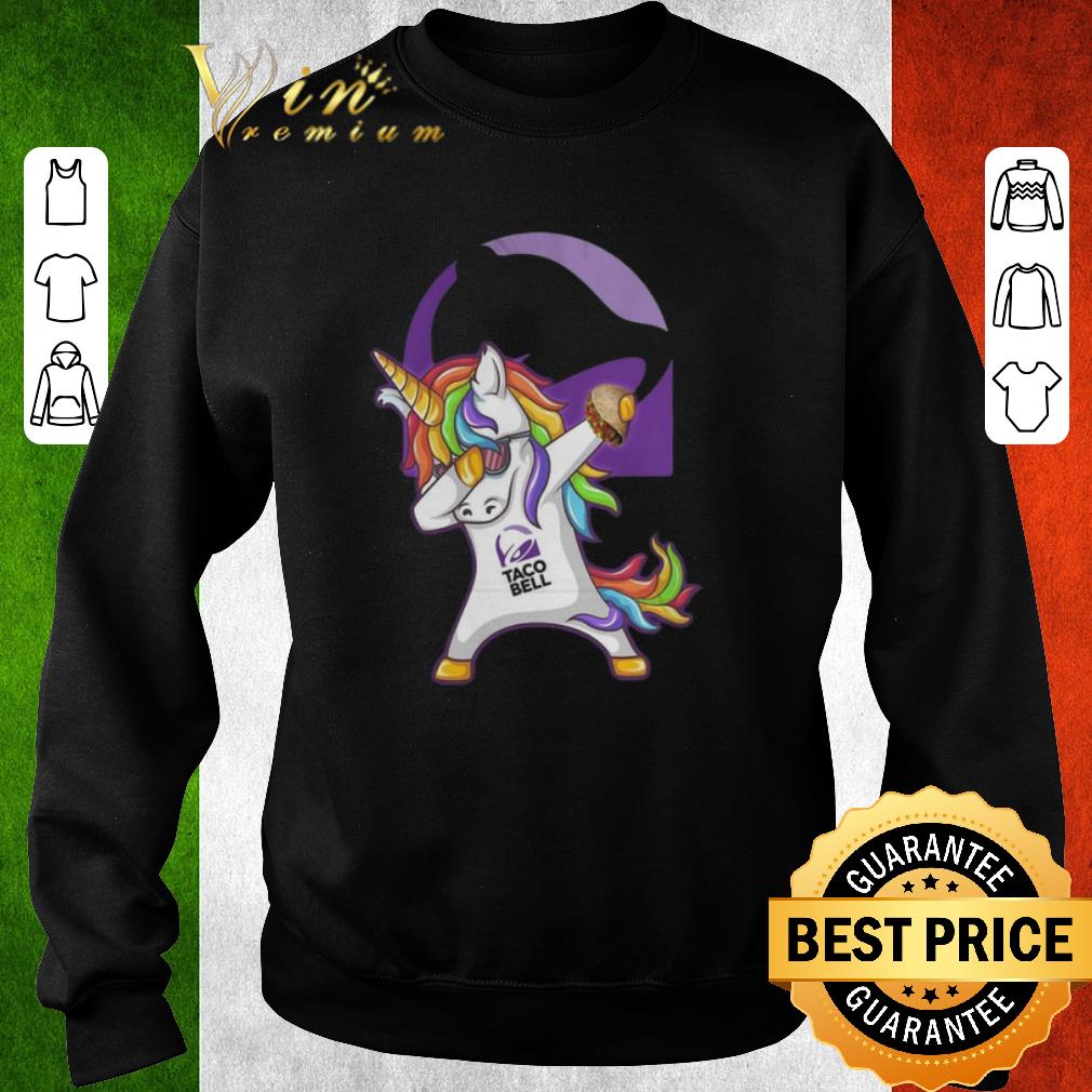 Funny Dabbing unicorn Taco Bell Logo shirt