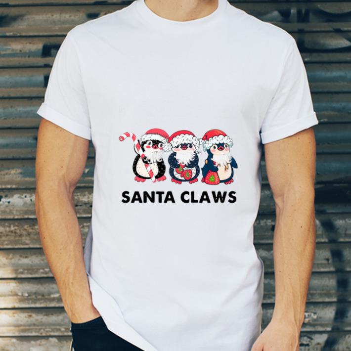 Funny Penguins Santa Claws shirt