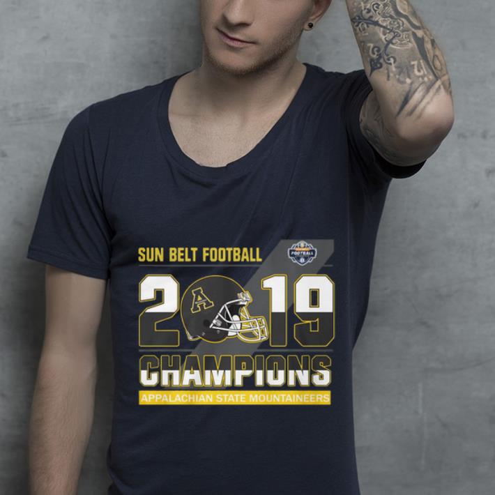 Great Appalachian State Mountaineers sun belt football champions shirt