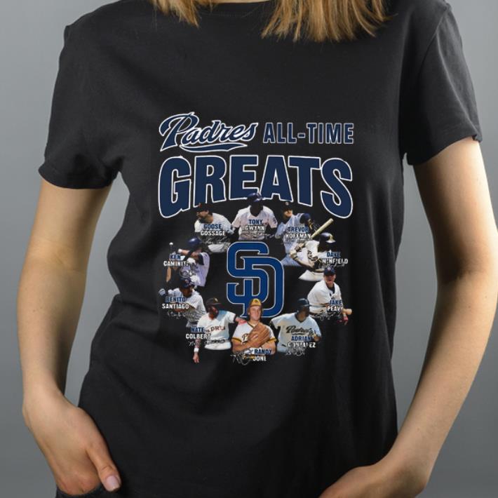 Great San Diego Padres all time great players signatures shirt