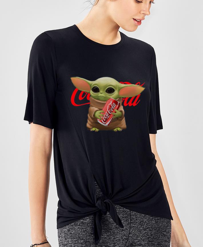 Hot Baby Yoda Hug Coca Cola shirt