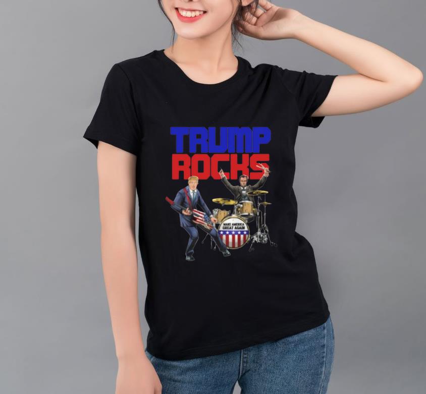 Hot Donald Trump Rocks and Lincoln American flag veteran shirt