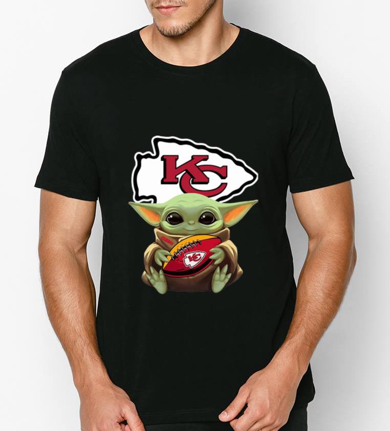 Hot Football Star Wars Baby Yoda Hug Kansas City Chiefs shirt
