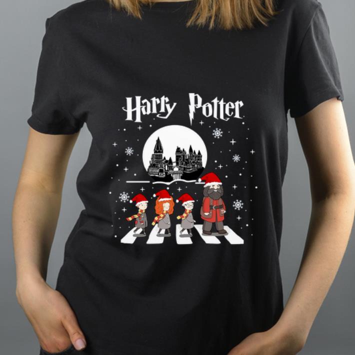 Hot Harry Potter walking On Abbey Road Christmas shirt