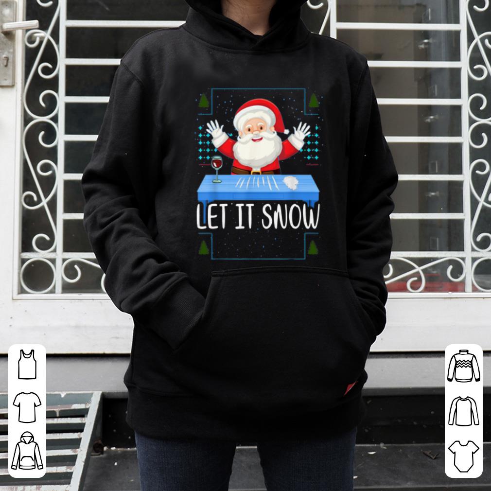 Hot Santa Cocaine Let It Snow Merry Christmas shirt