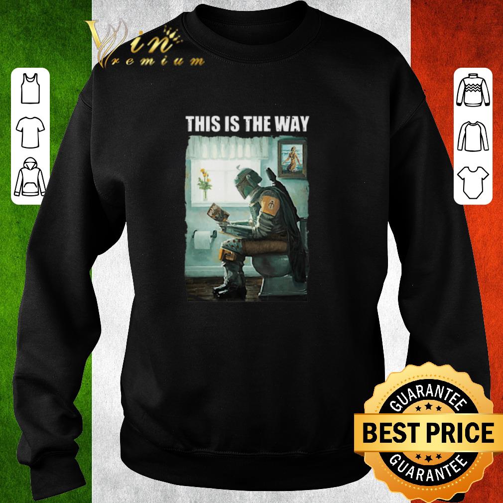 Hot The Mandalorian this is the way reading Harry Potter shirt