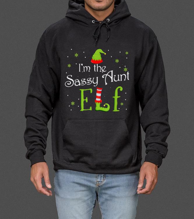 I'm The Sassy Aunt Elf Funny Group Matching Family Xmas sweater