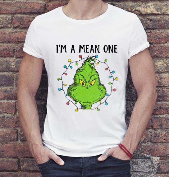 Nice Christmas Light Grinch I’m A Mean One Merry Christmas shirt