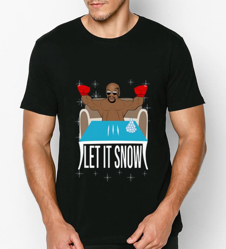 Nice Mike Tyson Walmart Cocaine Santa Let It Snow Christmas shirt