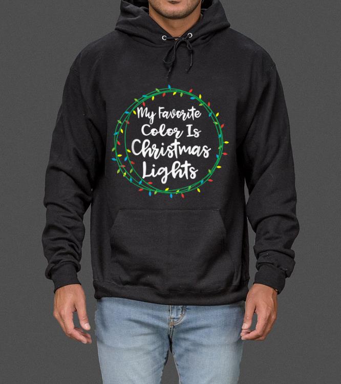 Nice My Favorite Color Is Christmas Lights Xmas Pajamas Family sweater