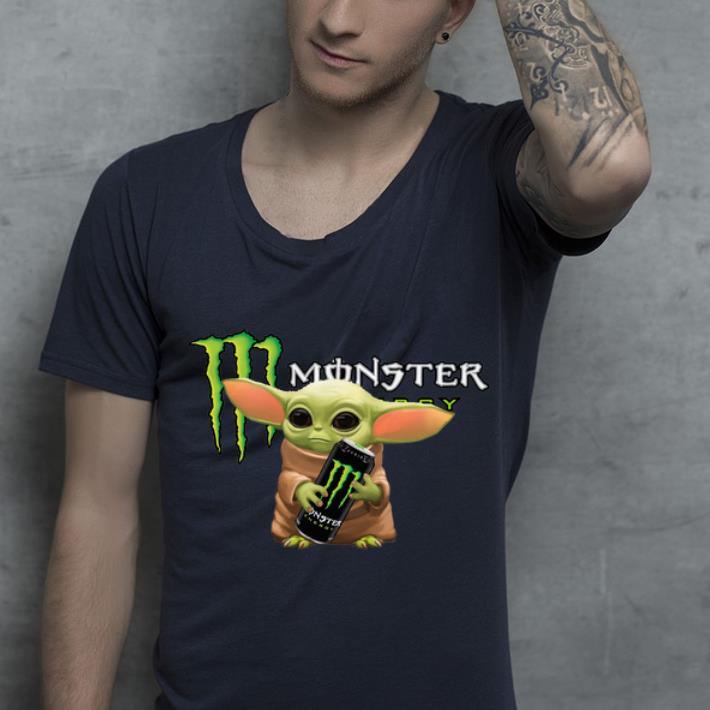 Official Baby Yoda Hug Monster Energy shirt