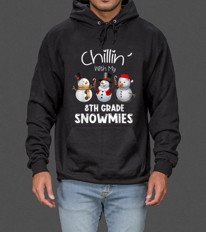 Official Chillin' With My 8Th Grade Snowmies Christmas sweater