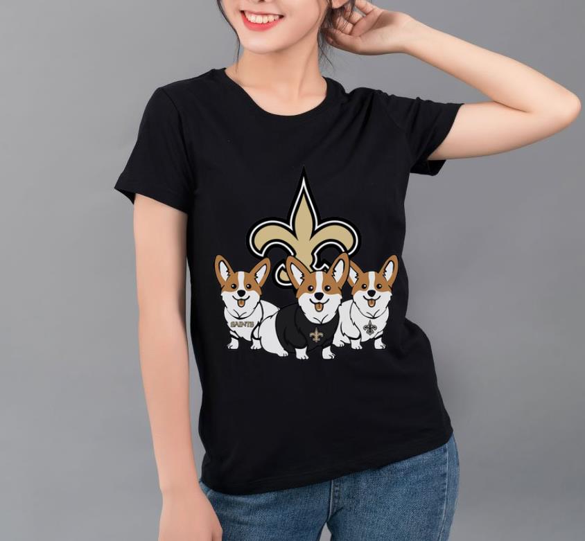 Official Corgi New Orleans Saints Dog Lovers shirt