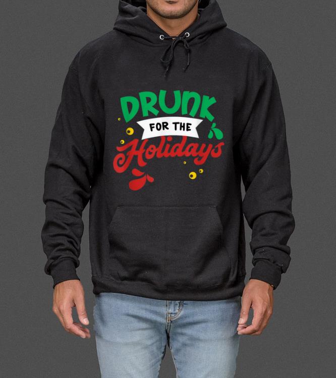 Official Funny Drunk For The Holidays Christmas Xmas sweater